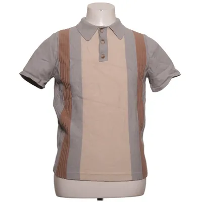 Polo shirt (Gray, Beige, Brown) from Topman Polyamide, Polyester, Viscose