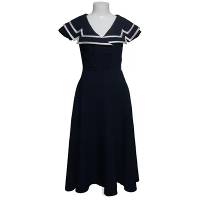 Kjole (Blå) fra Bettie Page Elastan, Polyester, Viscose