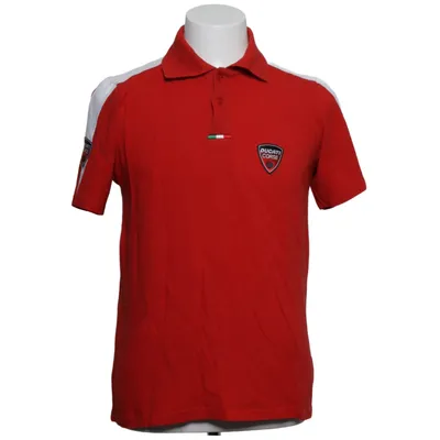 Polo shirt (Red, White) from Ducati Cotton