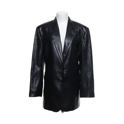 Læderblazer (Sort) fra Nanushka Polyester, Polyurethan, Viscose