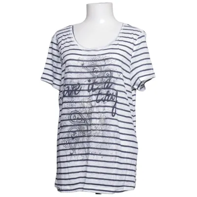 T-shirt (Blanc, Bleu) de Charles Vögele Lin