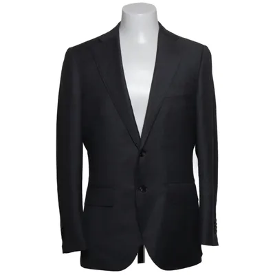 Blazer (Gris) de E. Thomas Cupro, Polyester, Viscose, Laine