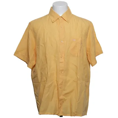 Chemise à manches courtes (Jaune) de Franco Bettoni Coton, Lin