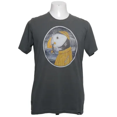 T-shirt (Grå, Gul, Vit) från Lakor Återvunnen bomull, Återvunnen polyester