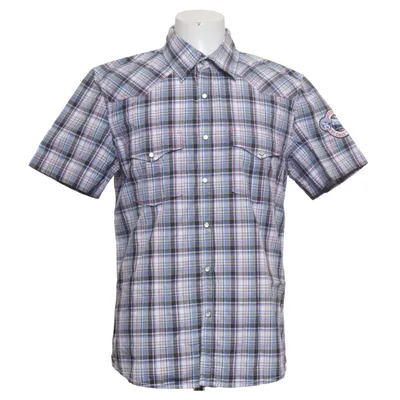 Short sleeve shirt (Blue, Gray, White) from EDC by ESPRIT Cotton