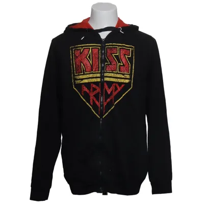Sweat à capuche (Noir, Rouge) de Kiss Coton, Polyester