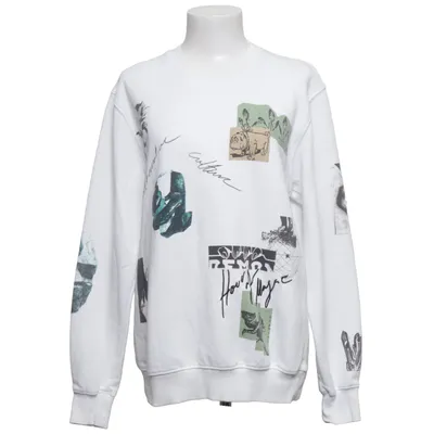 Sweatshirt (White, Multicolored) from Denim & Flower Cotton, Polyester