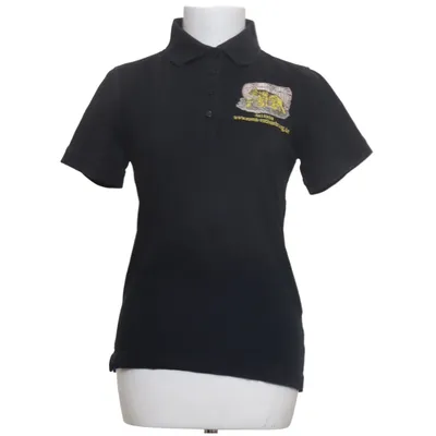 Poloshirt (Zwart) van Hakro Katoen, Polyester