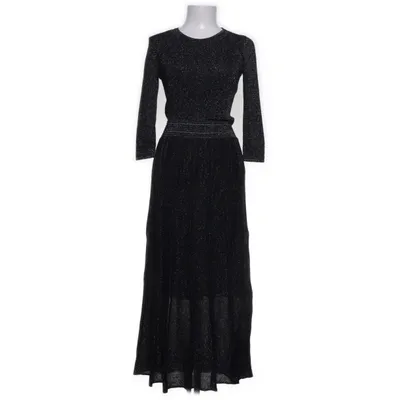 Maxikjole (Sort, Sølv) fra Sandro Bomuld, Polyester, Viscose