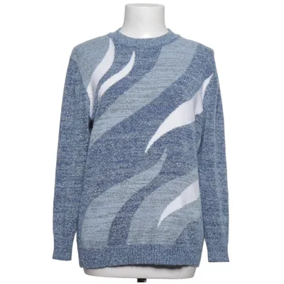 Sweater (Blå, Hvid) fra Lady Fashion Bomuld, Polyester