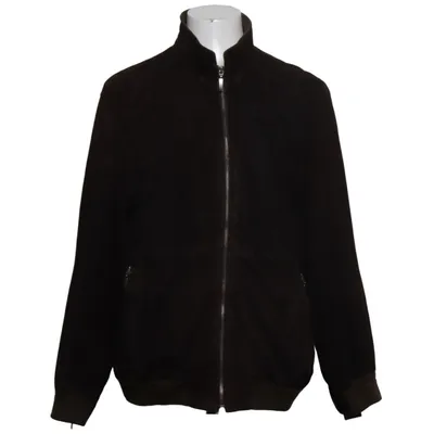 Veste en cuir (Marron) de Gilberto Coton, Cuir, Polyester