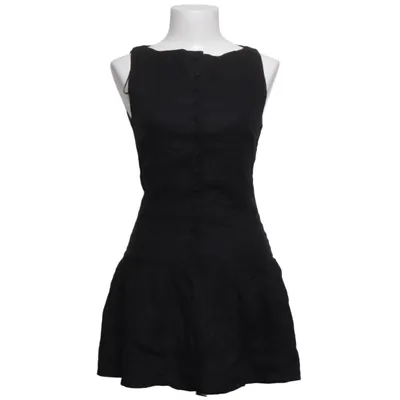 Jurk (Zwart) van H&M Linnen, Viscose, Katoen