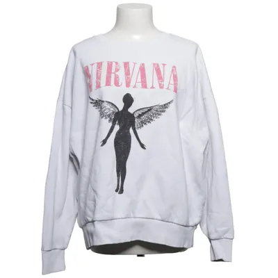 Collegetröja (Vit) från Nirvana Bomull, Polyester