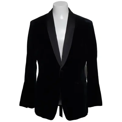 Smokingblazer (Sort) fra Ariston Bomuld, Cupro