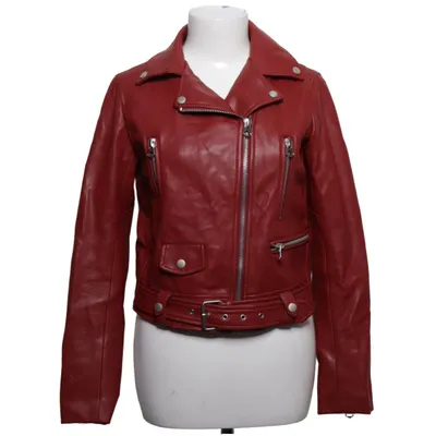 Bikerjacka (Röd) från Zara Outerwear Polyester, Polyuretan
