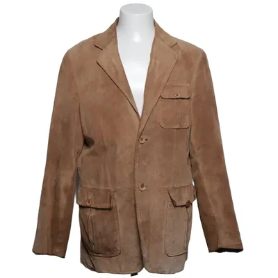 Blazer en cuir (Marron) de Jan Paulsen Cuir, Viscose