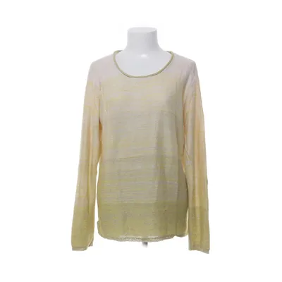 Sweater (Beige, Yellow) from Fiora Blue Metallic fiber, Viscose