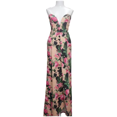 Långklänning (Beige, Rosa, Grön) från PrettyLittleThing Elastan, Polyester
