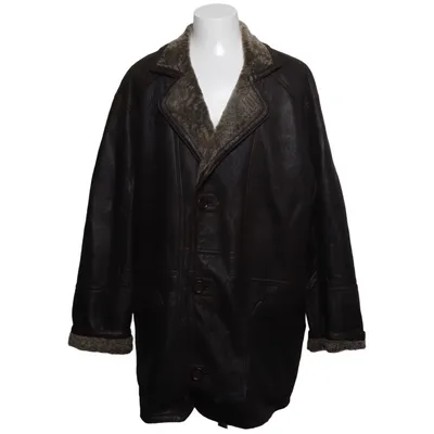 Veste en peau de mouton retournée (Marron) Cuir