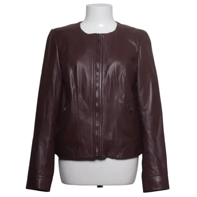 Leren jack (S 1702) van Claudia Sträter Elastaan, Leer, Polyester