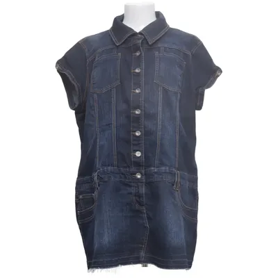 Denim jurk (Blauw) van Clockhouse Katoen, Elastaan