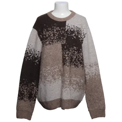 Pull-over (Marron, Beige) de Easy Acrylique, Élasthane, Polyester, Laine