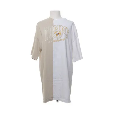 Jurk (Wit, Beige) van Tommy Hilfiger Jeans Katoen