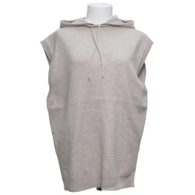 Korte mouwen capuchon sweater (Grijs) van Ichi