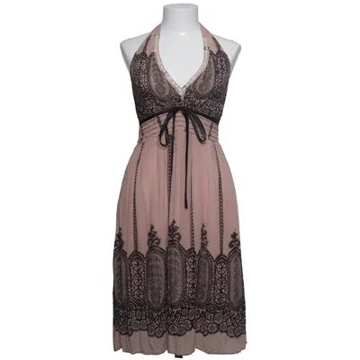 Halterneckklänning (Rosa, Svart) från Azara Polyester