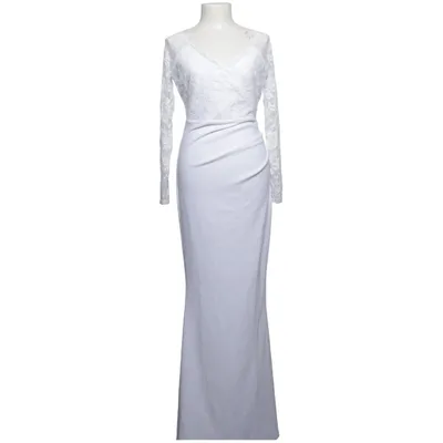 Brudklänning (DR2449-WHITE-10) från Goddiva Elastan, Polyamid, Polyester