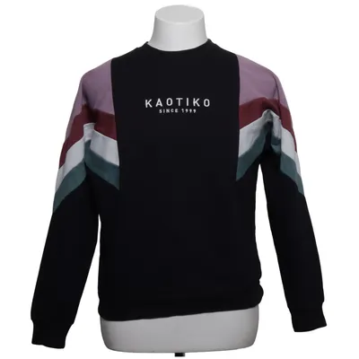 Sweatshirt (Black, Multicolored) from Kaotiko Cotton, Polyester