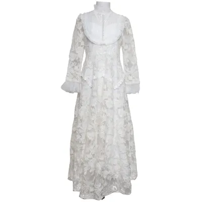 Klänning (Vit) från Sunfere Bomull, Polyester