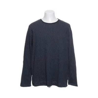 Langærmet t-shirt (Blå, Hvid) fra Bison Bomuld