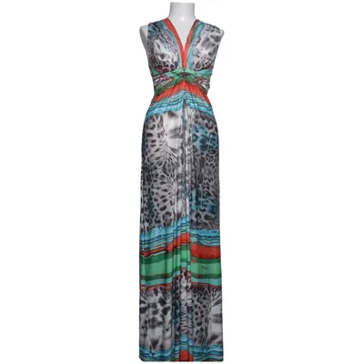 Maxi dress (Multicolored) from CC Fashion Elastane, Polyester