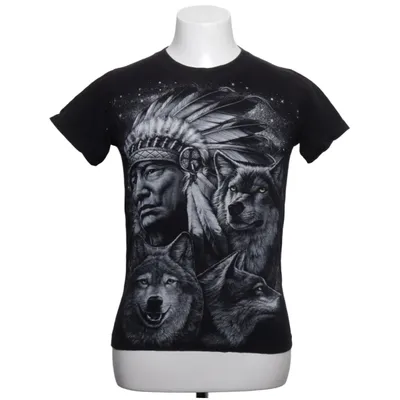 T-shirt (Svart, Flerfärgad) från Rock Eagle Bomull