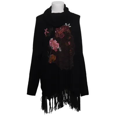 Rollkragenpullover (Schwarz, Mehrfarbig) von Desigual Polyamid, Viskose