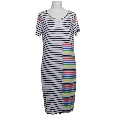Jurk (Wit, Meerkleurig) van United Colors of Benetton Elastaan, Viscose