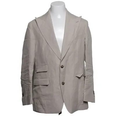 Blazer (Beige) from Blugiallo Linen, Viscose
