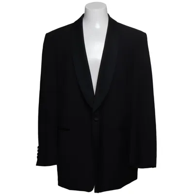 Smoking blazer (Zwart) van Wilvorst Wol