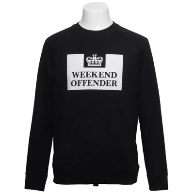 Sweatshirt (Black, White) from Weekend Offender Cotton