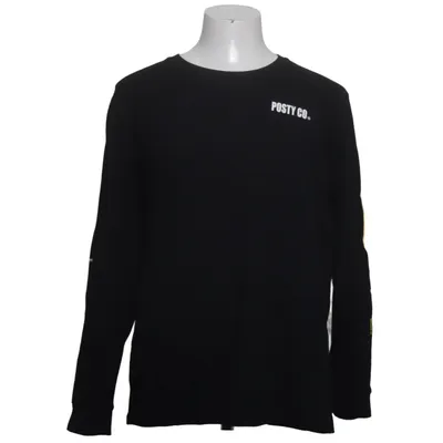 Long sleeve T-shirt (Black, Yellow) from Posty Co Cotton
