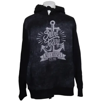 Sweat à capuche (Noir, Gris) de EMP Coton, Polyester