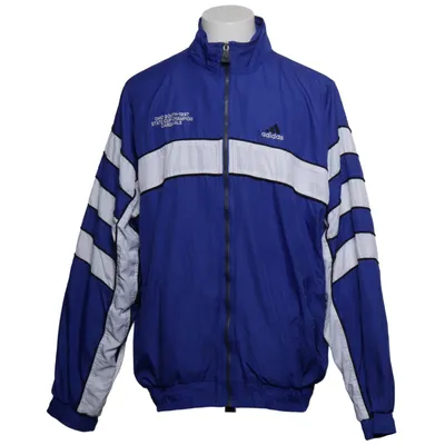 Veste de sport (Bleu, Blanc) de Adidas Coton, Nylon, Polyester