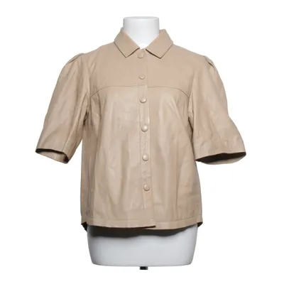 Läderjacka (Beige) från Coster Copenhagen Skinn, Polyester