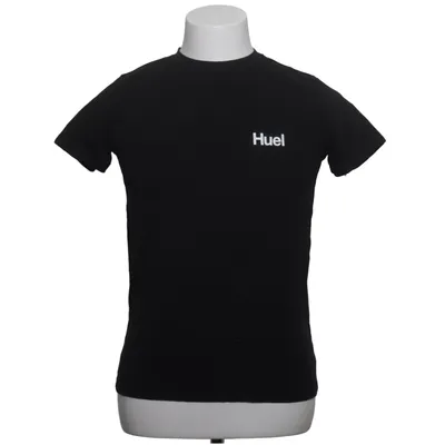 T-shirt (Noir) de Huel Coton, Élasthane