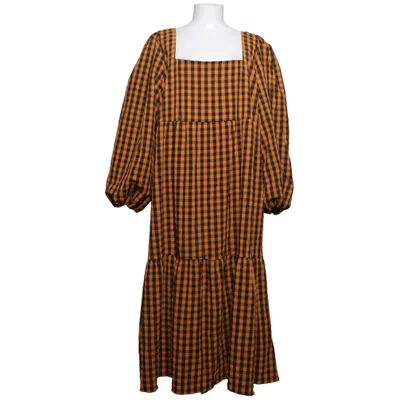 Dress (Brown, Black, Orange) from Missguided Plus Elastane, Polyester