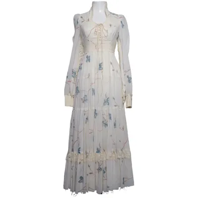 Maxi jurk (Beige, Blauw, Bruin) van Gunne Sax