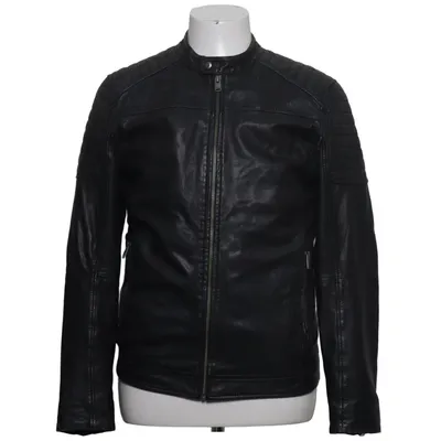 Leather jacket (Shnlondon Leather Jacket) from Selected Homme Cotton, Leather
