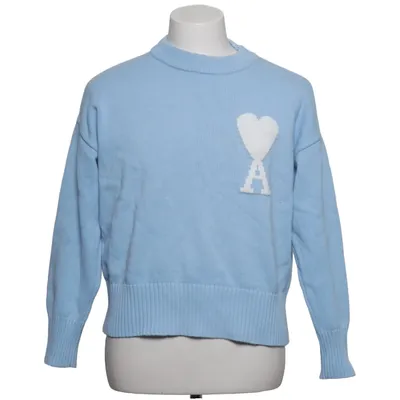 Sweater (Blå, Hvid) fra AMI Paris Bomuld, Uld