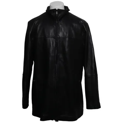 Veste en cuir (Noir) de Vittoria Verani Acrylique, Cuir, Polyester
